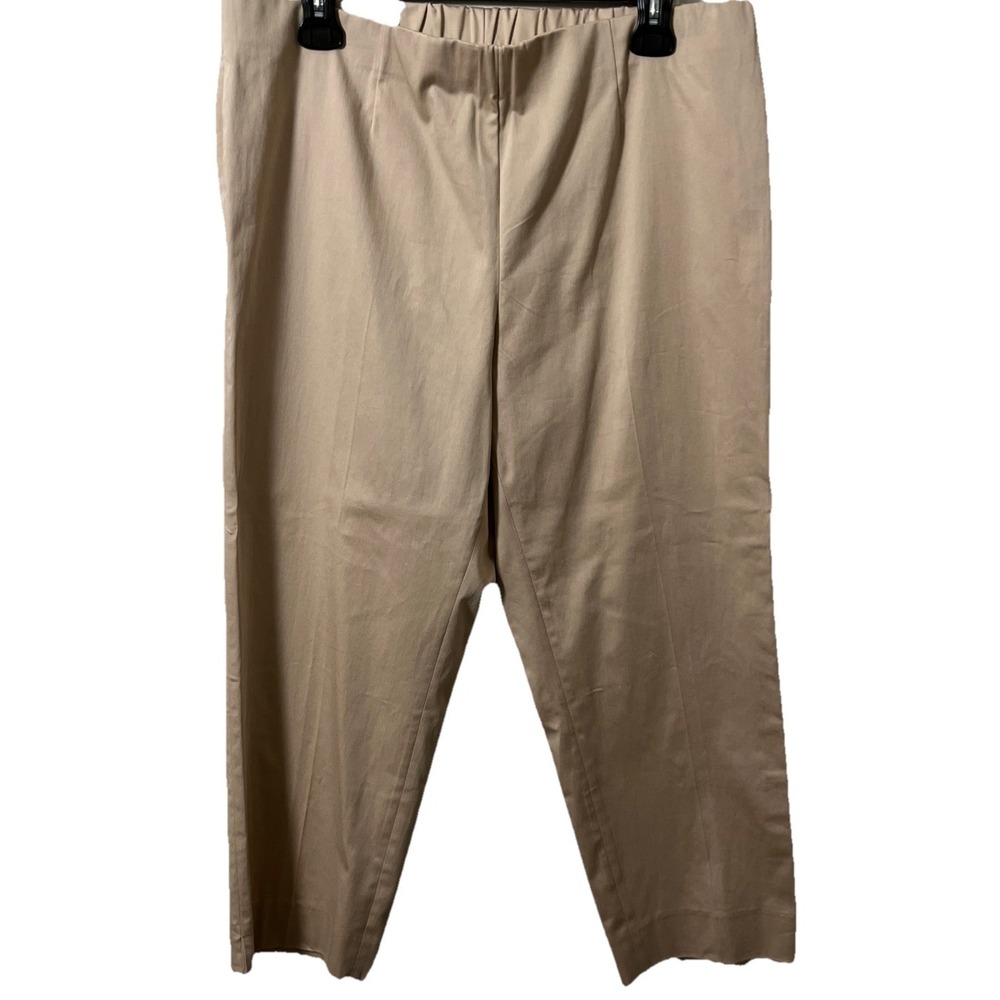 A LA CARTE Women's Crop Capri Pant 12‎ Khaki Neutral Capsule
